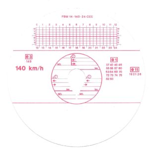 disco tachigrafo FBM-14-140-24CEE-e3-149-V