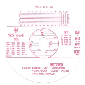 disco tachigrafo FBM-2-125-24CEE-e3-107-V