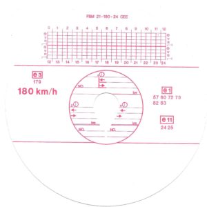 disco tachigrafo FBM-21-180-24CEE-e3-179-V