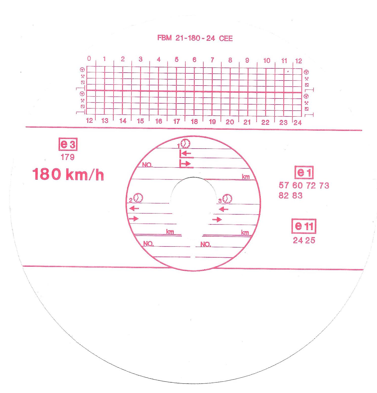 disco tachigrafo FBM-21-180-24CEE-e3-179-V disco tachigrafo FBM-21-180-24CEE-e3-179-V
