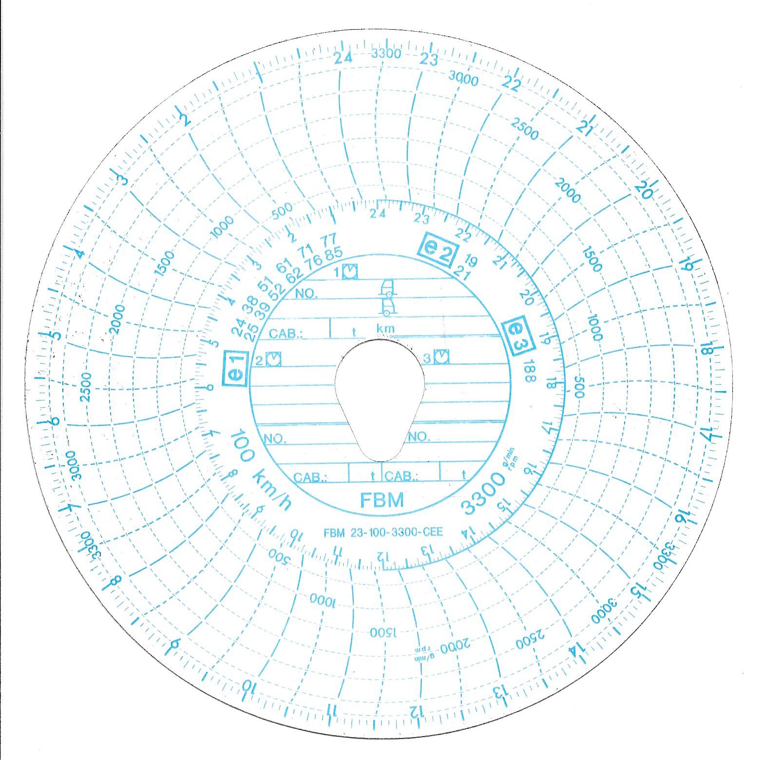 disco tachigrafo FBM-23-100-3300CEE-e3-188-V disco tachigrafo FBM-23-100-3300CEE-e3-188-V