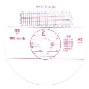 disco tachigrafo FBM-24-100-24CEE-e3-189-V